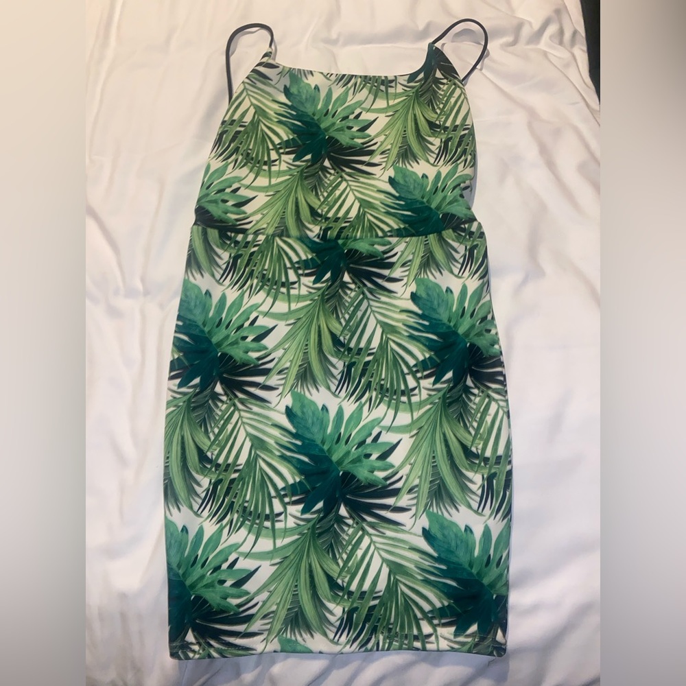 Tropical mini dress
